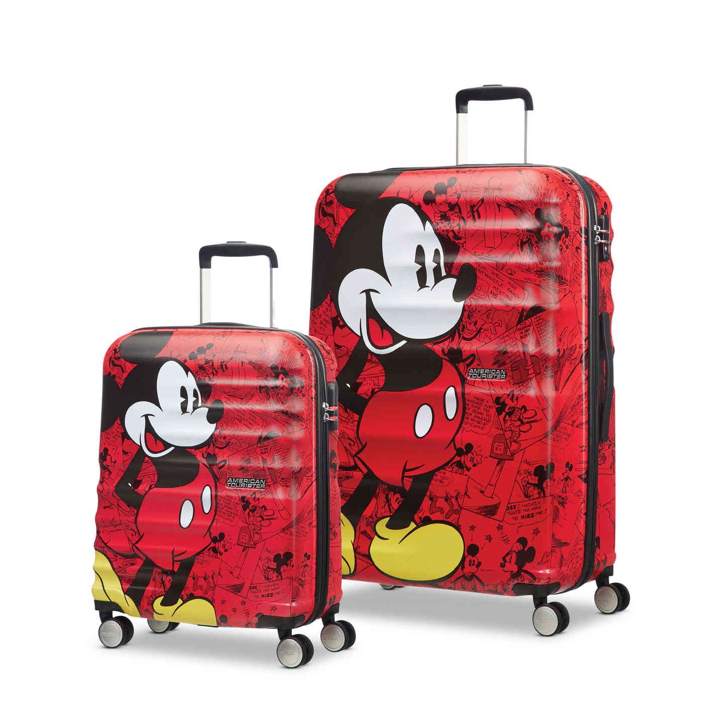 Click here to shop all luggage and bags in everyone's favorite mouse, Mickey. 